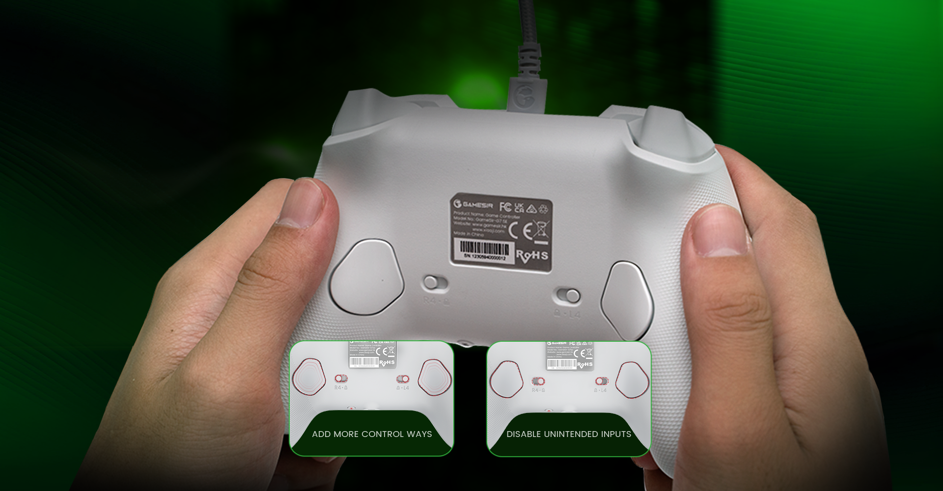 GameSir G7 SE 背面ボタン