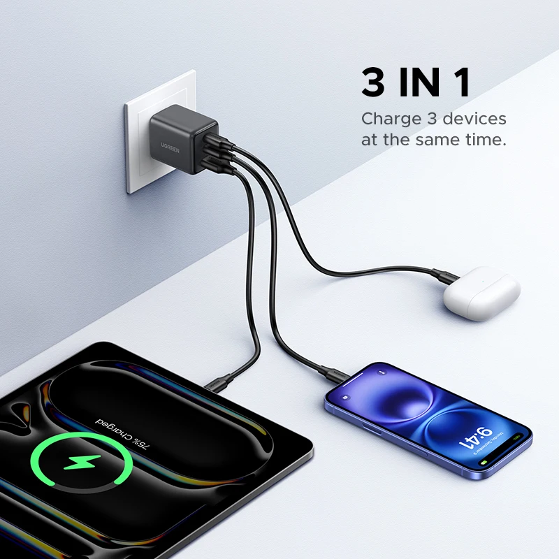 UGREEN GaN 充電器 サイズ比較