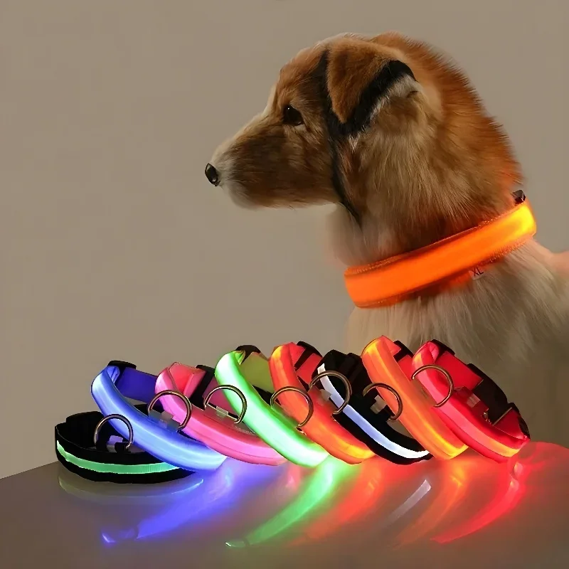 ナイロンLED犬用首輪