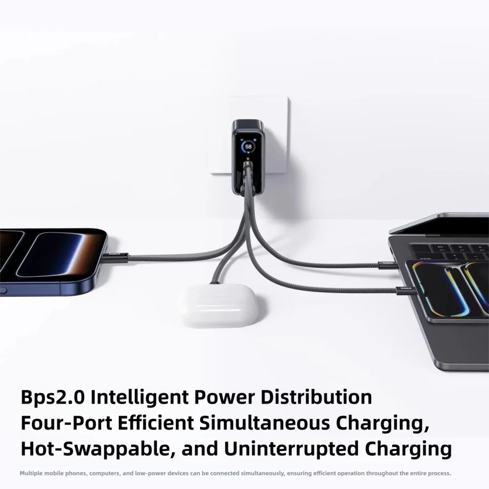 Baseus 140W GaN急速充電器 サイズ比較