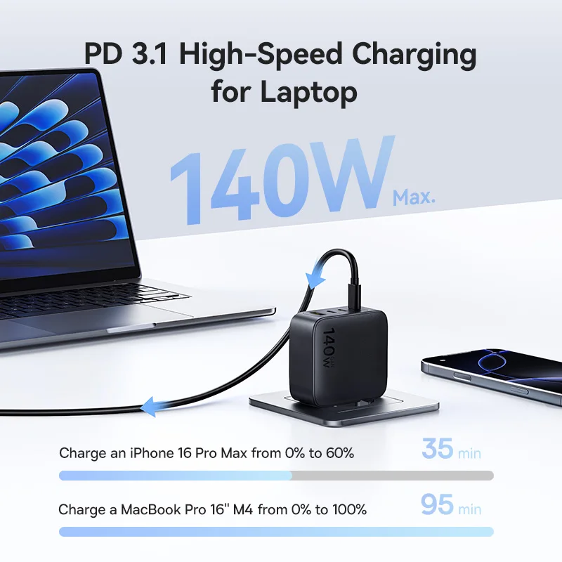 Baseus 140W GaN充電器 詳細