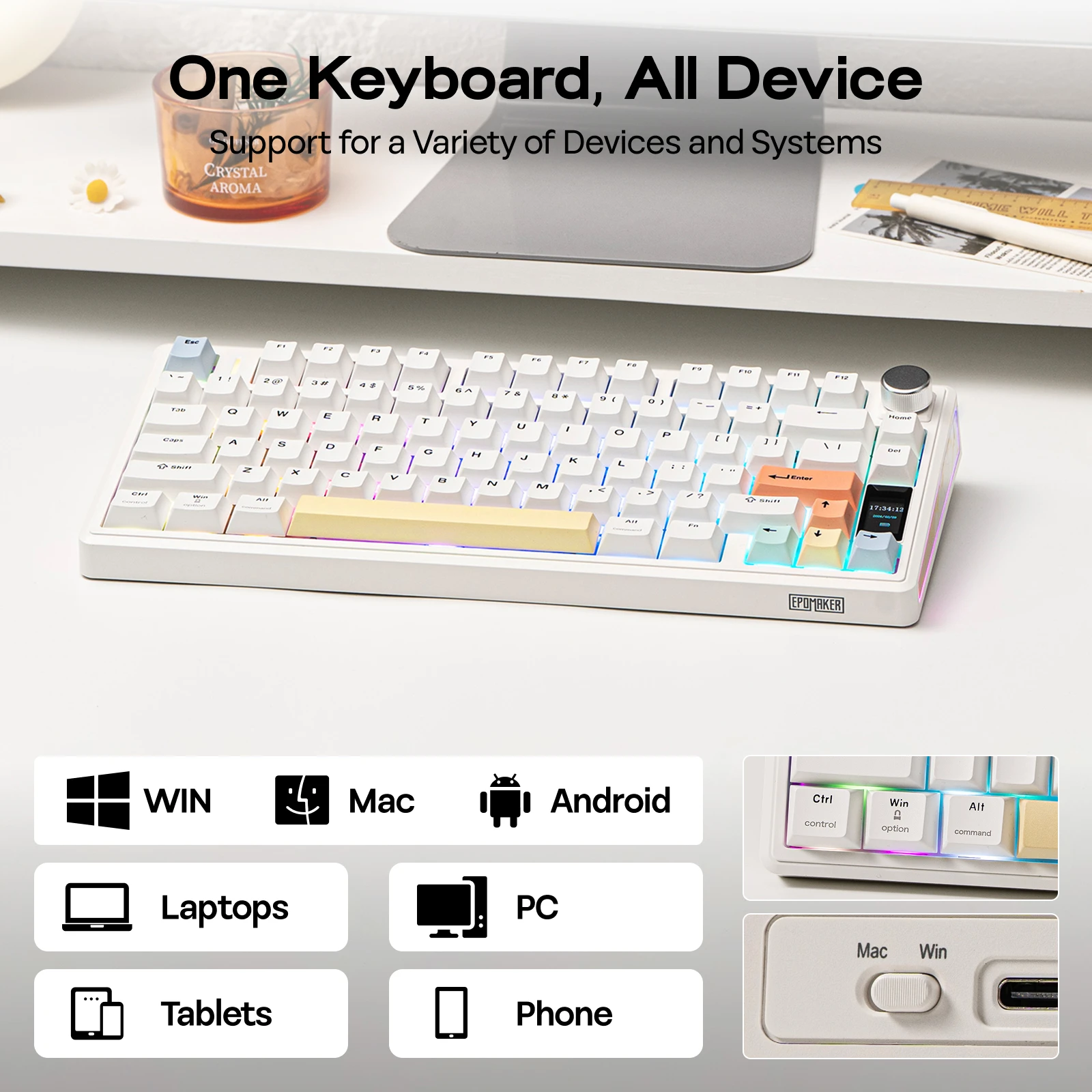 EPOMAKER TH80 V2 PRO 接続イメージ