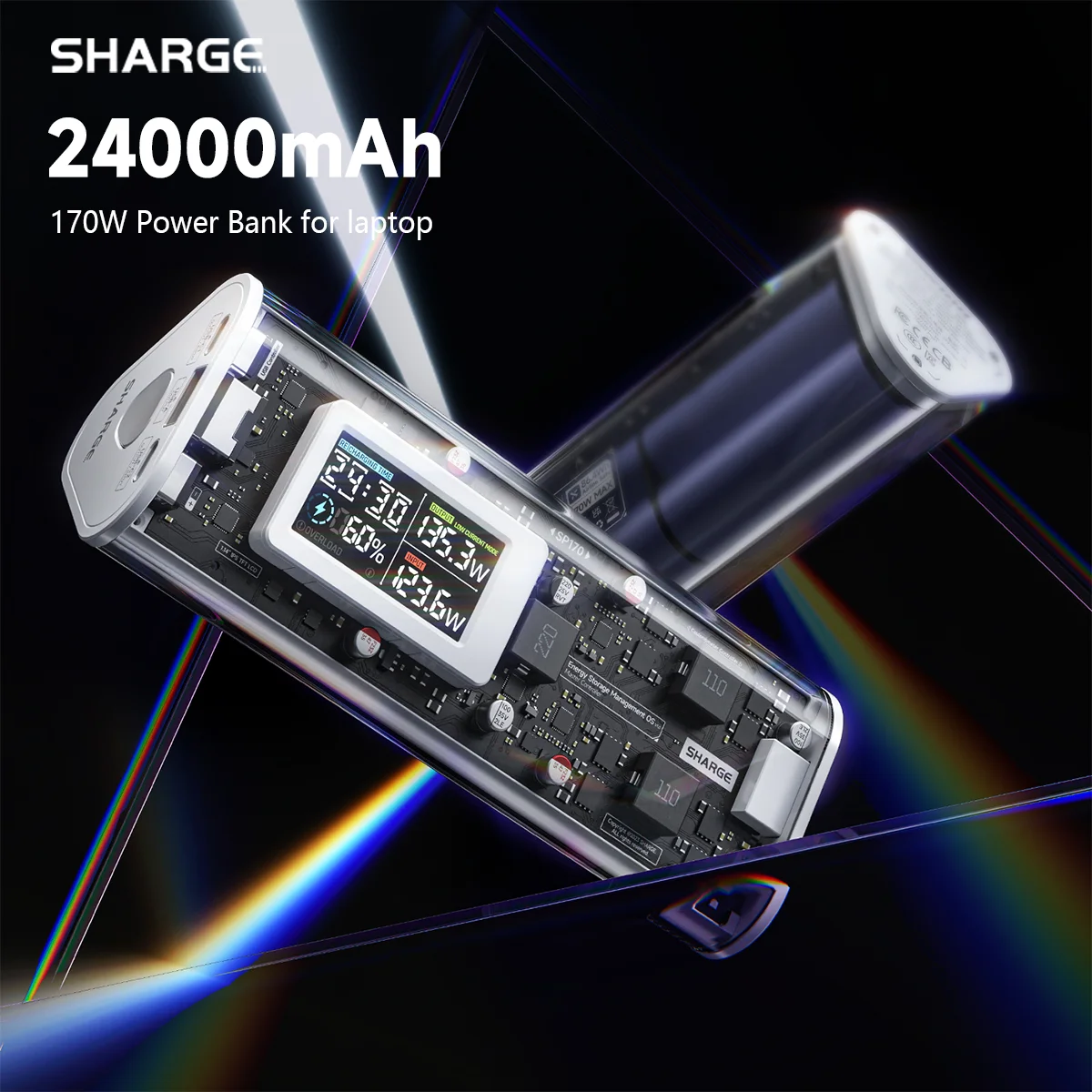 SHARGEEK 170 パワーバンク 24000mAh