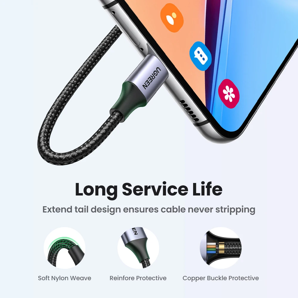 UGREEN USB-C Data Cable 使用イメージ