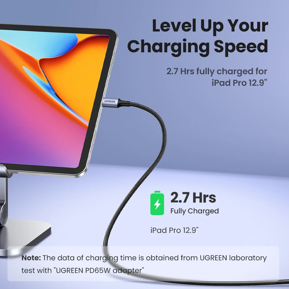 UGREEN E-Marker USB-C ケーブル 使用イメージ