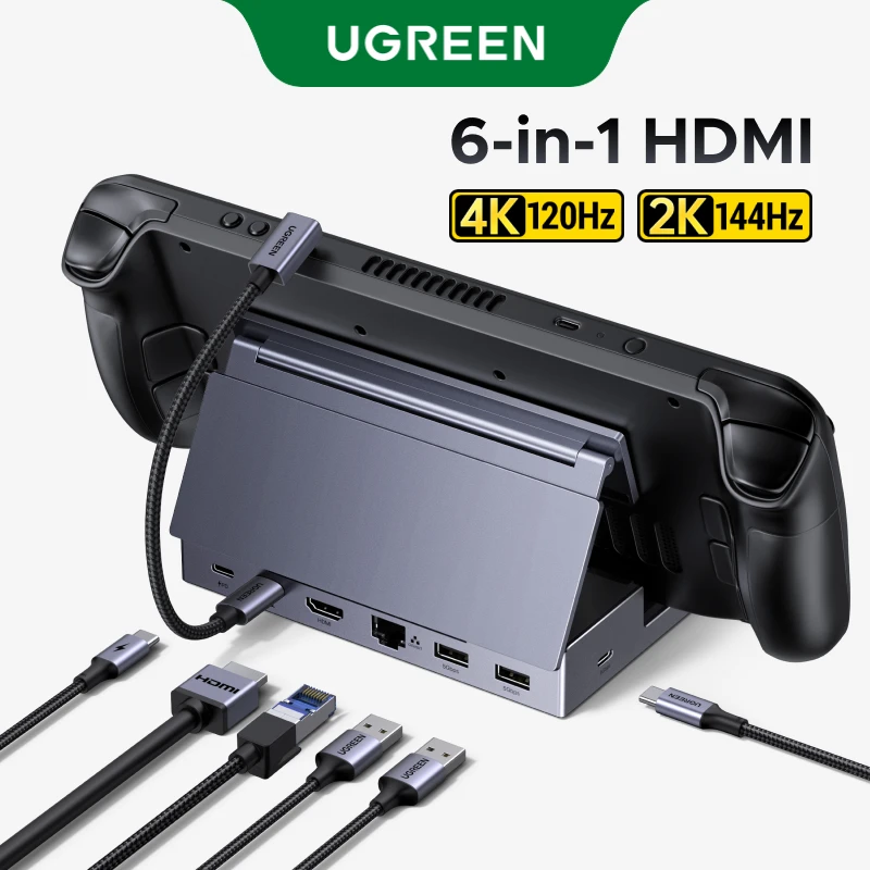 UGREEN Steam Deck USB-C ハブ 6-in-1 100W