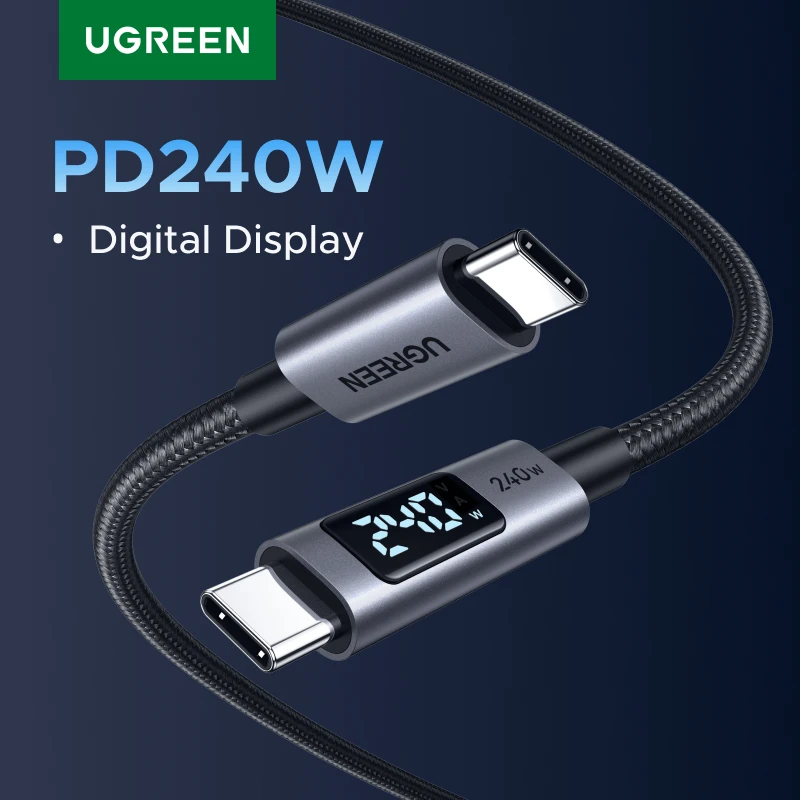 UGREEN 240W PD3.1 デジタル表示 USB-C ケーブル