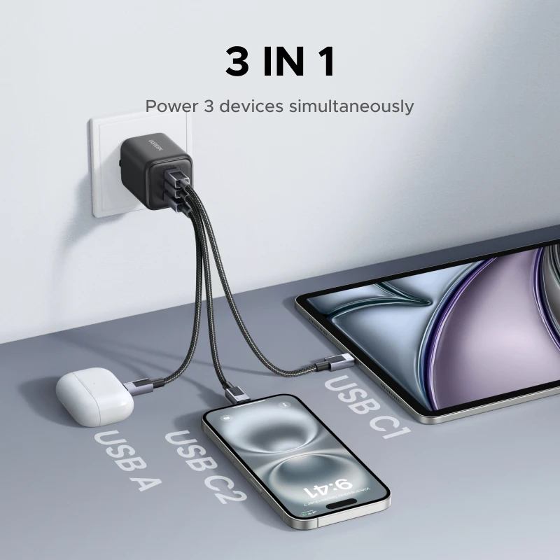 UGREEN マルチW GaN充電器 詳細