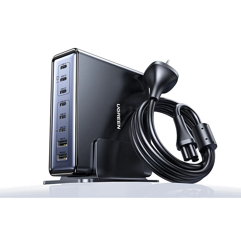 UGREEN Nexode 200W GaN充電ステーション ポート詳細