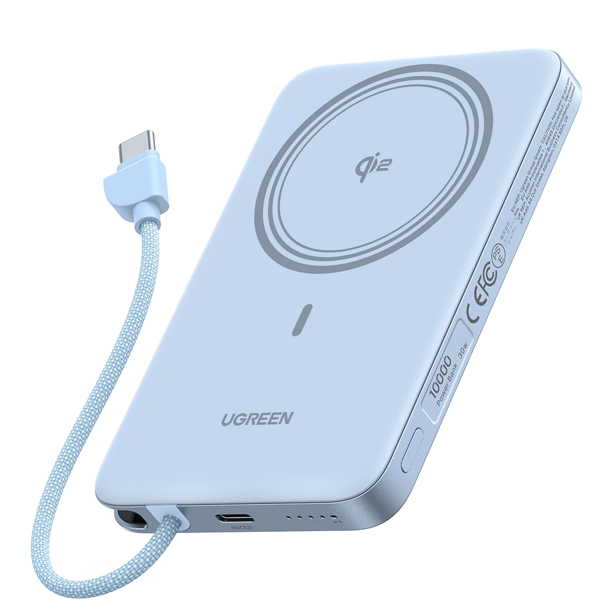 UGREEN MagFlow Air 10000mAh 15W モバイルバッテリー