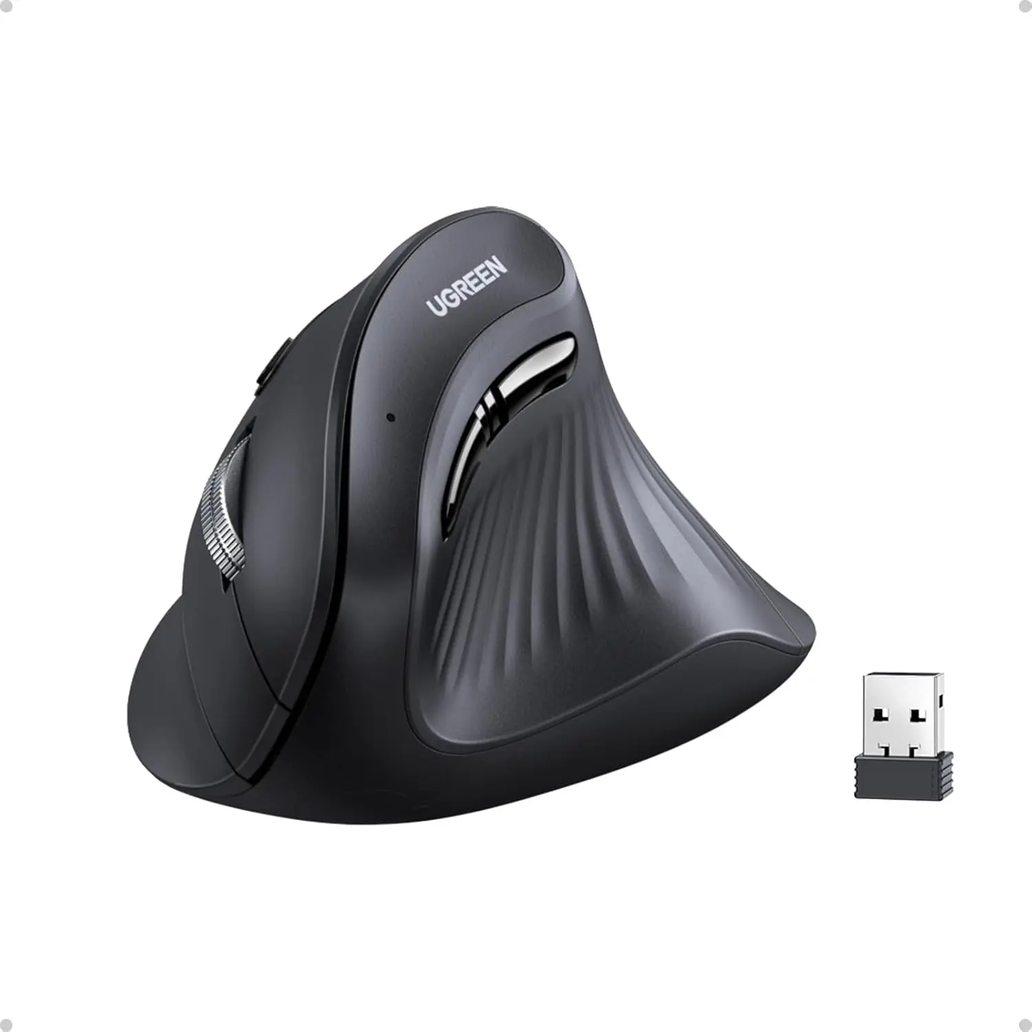 UGREEN Vertical Wireless Mouse Bluetooth 5.0 2.4G
