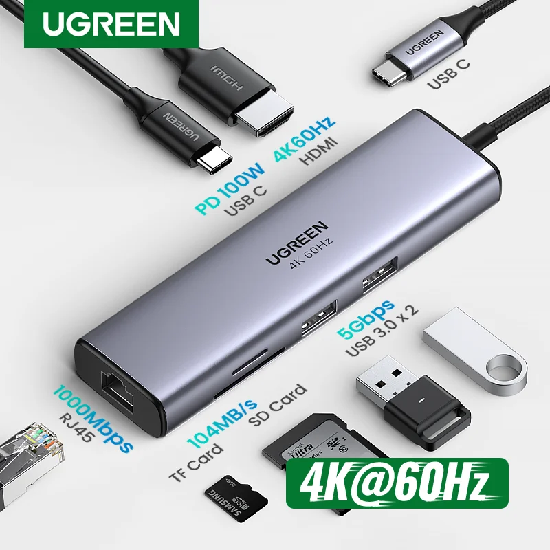 UGREEN USB C ハブ 7-in-1