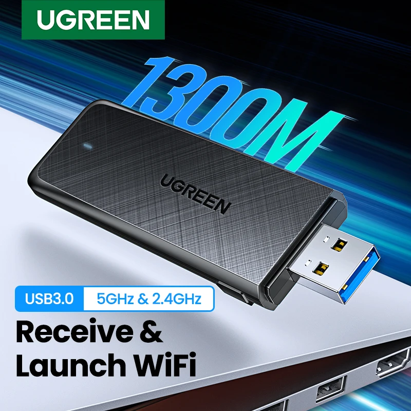 UGREEN AC1300 USB WiFi アダプター